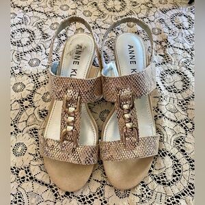 🔥Anne Klein Flex Snake Skin Wedge Sandal🔥